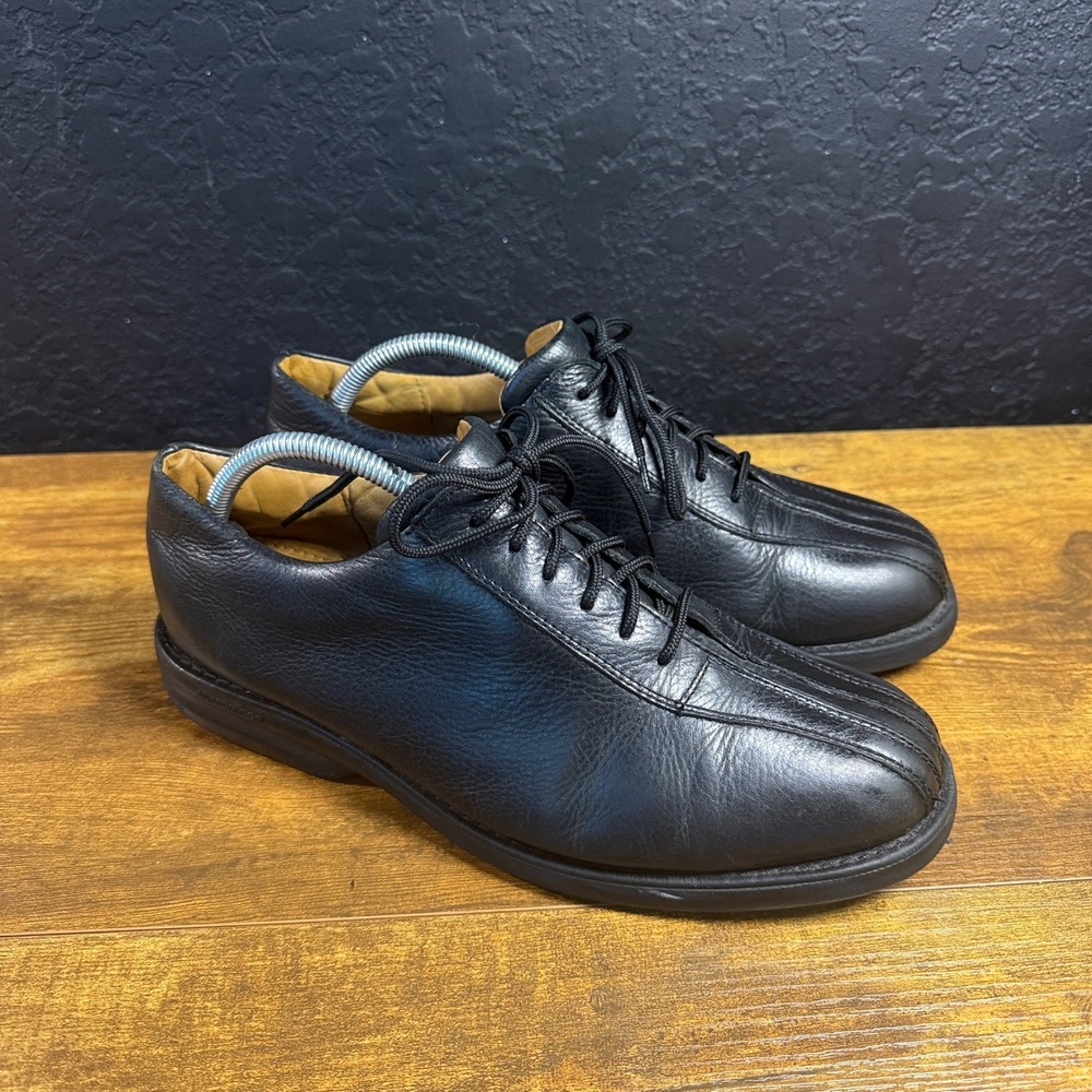 Sandro Moscoloni Vineyard 4015 Black Leather Anatomic Gel Oxford Mens 9.5